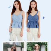 denim blouse