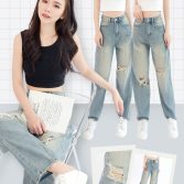 denim ripped pant